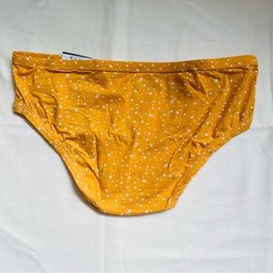 🌺 No Boundaries Yellow Star Print Hipster Panties 95% Cotton